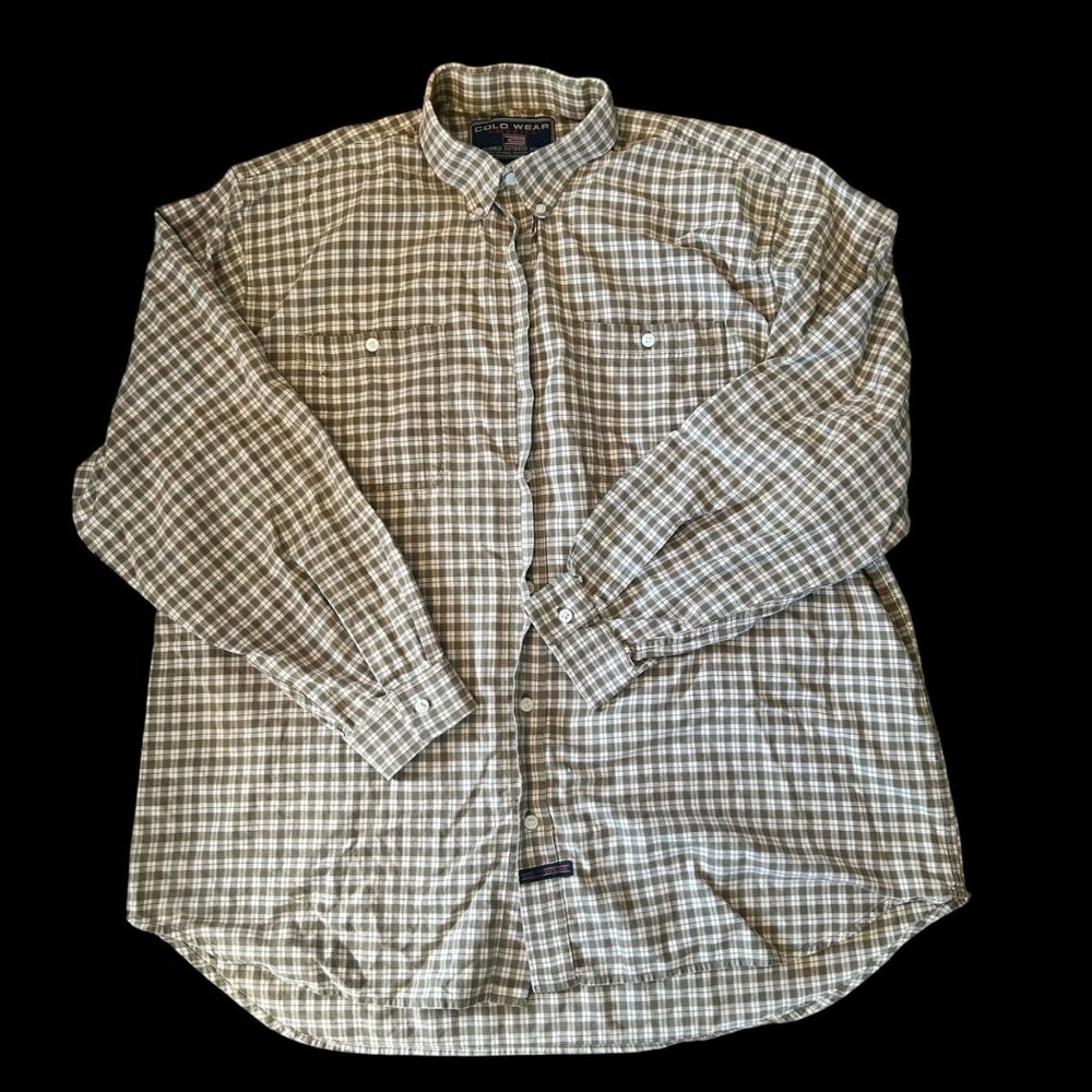 Vintage Colo Wear America Fall Color Plaid Button Down Workwear Shirt XL